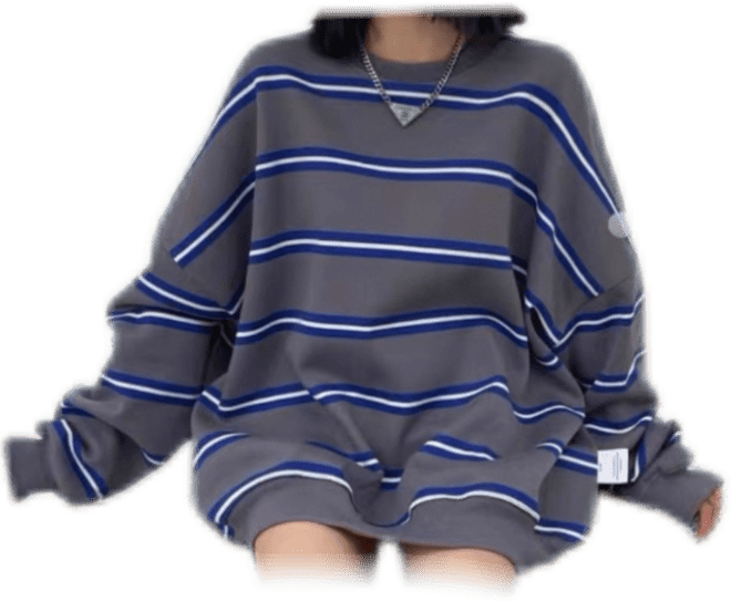 Blue Striped Pullover
