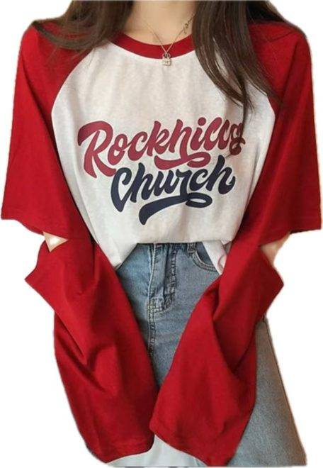 Raglan Sleeve Distressed Long-Sleeve Top