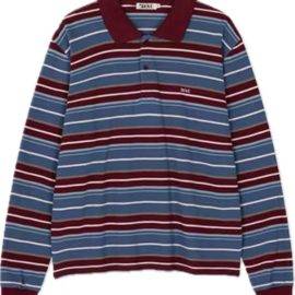 Striped Polo Shirt blue